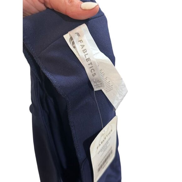 NWT NEW Fabletics Navy Blue Ponte Kick Flare Pant High-Rise XXL Y2K - Picture 10 of 14